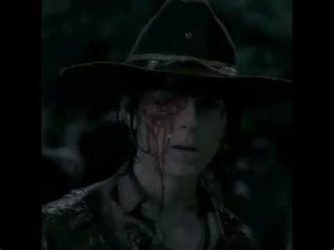 carl walking dead eye